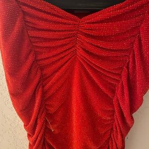 SPARKLY RED Top